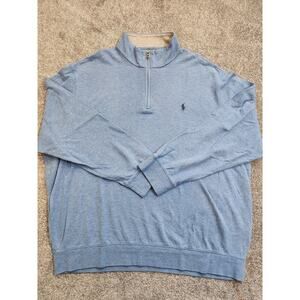 Polo Ralph Lauren Buttery Soft Men's XXL 1/4 Zip Long Sleeve Pullover